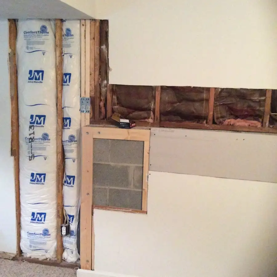 Wall insulation replacement during Contents Cleaning & Restoration in Golden Valley